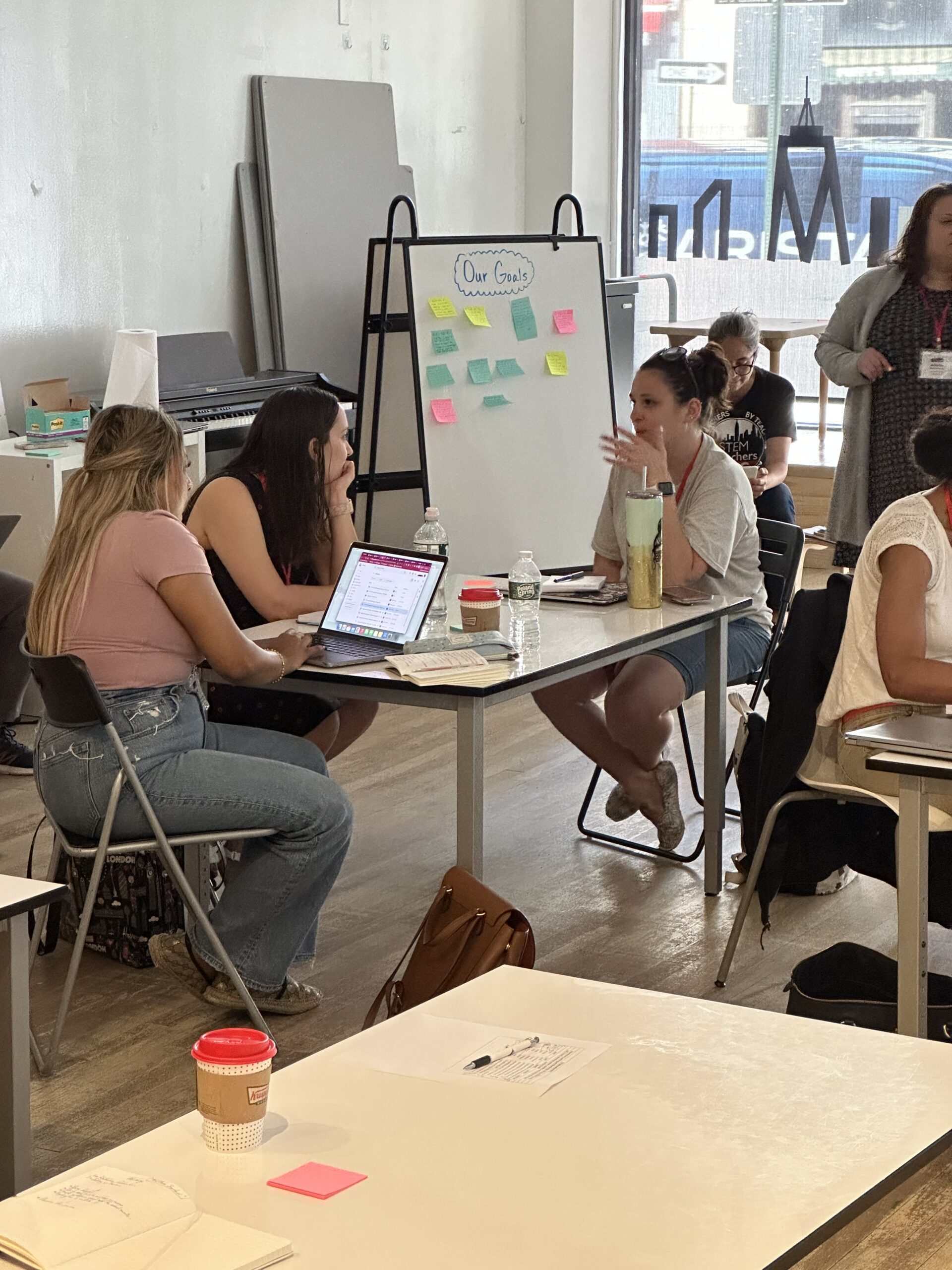 STEMteachersNYC educators collaborating during professional learning